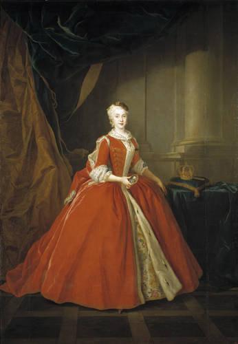 Louis de Silvestre Portrait of the Princess Maria Amalia of Saxony in Polish costume. oil painting image
